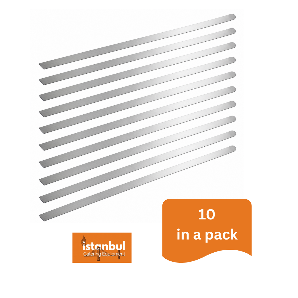 Kebab Shish Skewer Kofte Sis For Grill  (46x1.5cm) 10 In Pack Stainless Steel