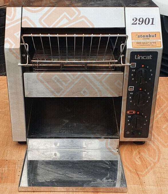 Lincat Electric Conveyor Toaster CT1 - 2.4kW, 340 Slices/Hour, Stainless Steel, Adjustable Speed