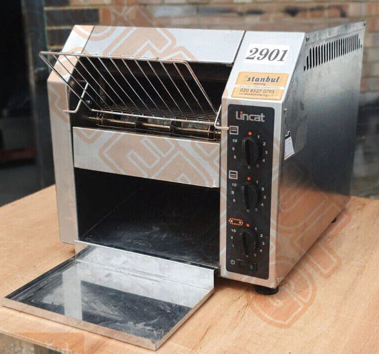Lincat Electric Conveyor Toaster CT1 - 2.4kW, 340 Slices/Hour, Stainless Steel, Adjustable Speed