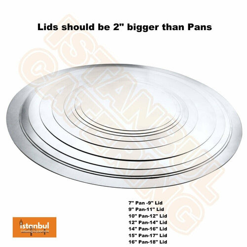 5 X 9" to 18" Aluminium Pizza Pan Lid Separator Trays - Perfect pizza pan separators for even cooking.