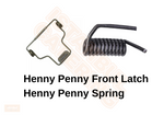Henny Penny Pressure Fryer Lid Latch Spring 16199 & Front Spring 75293 Set