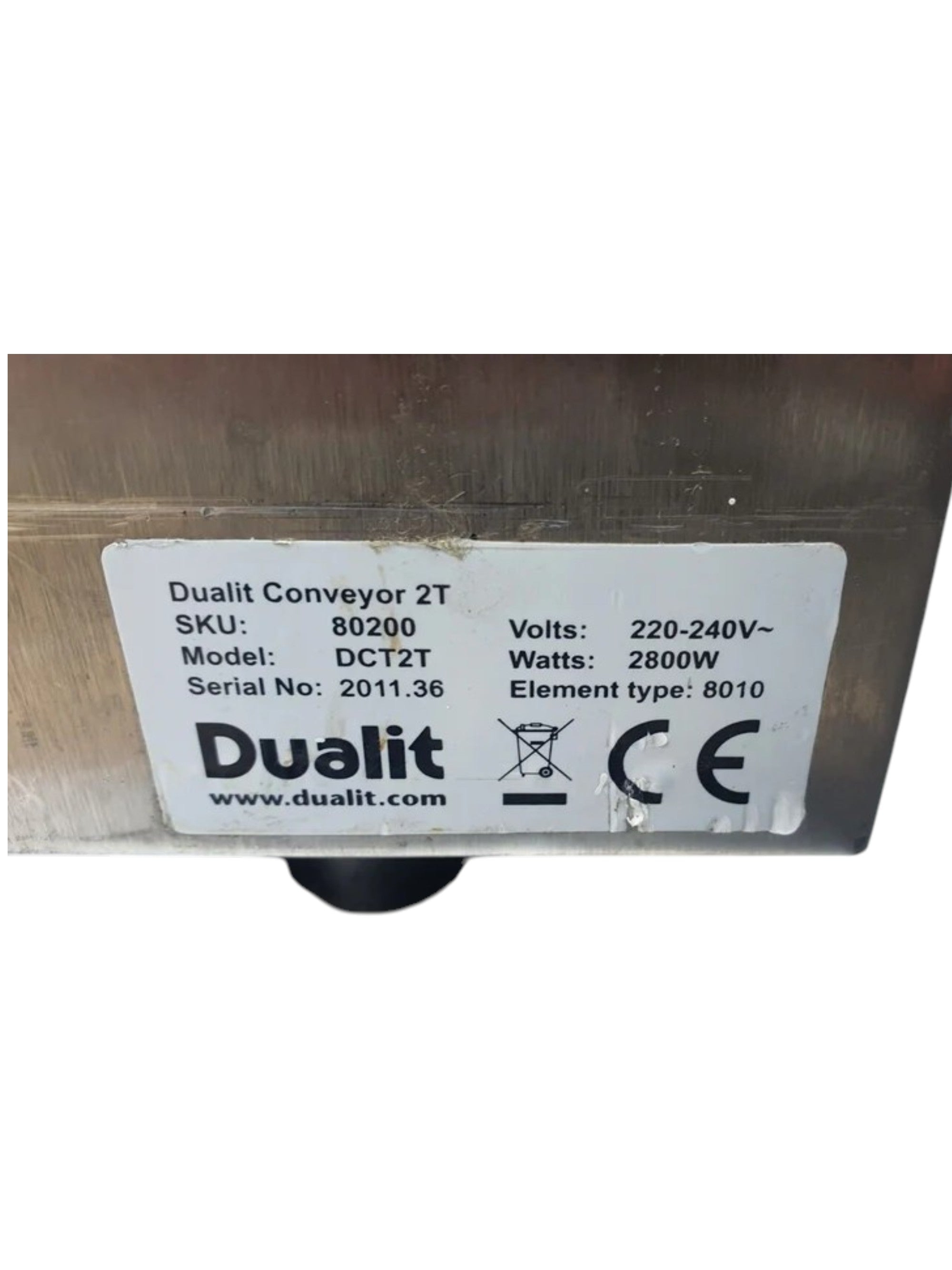Dualit Electric Bun Toaster Conveyor Toaster DCT2T