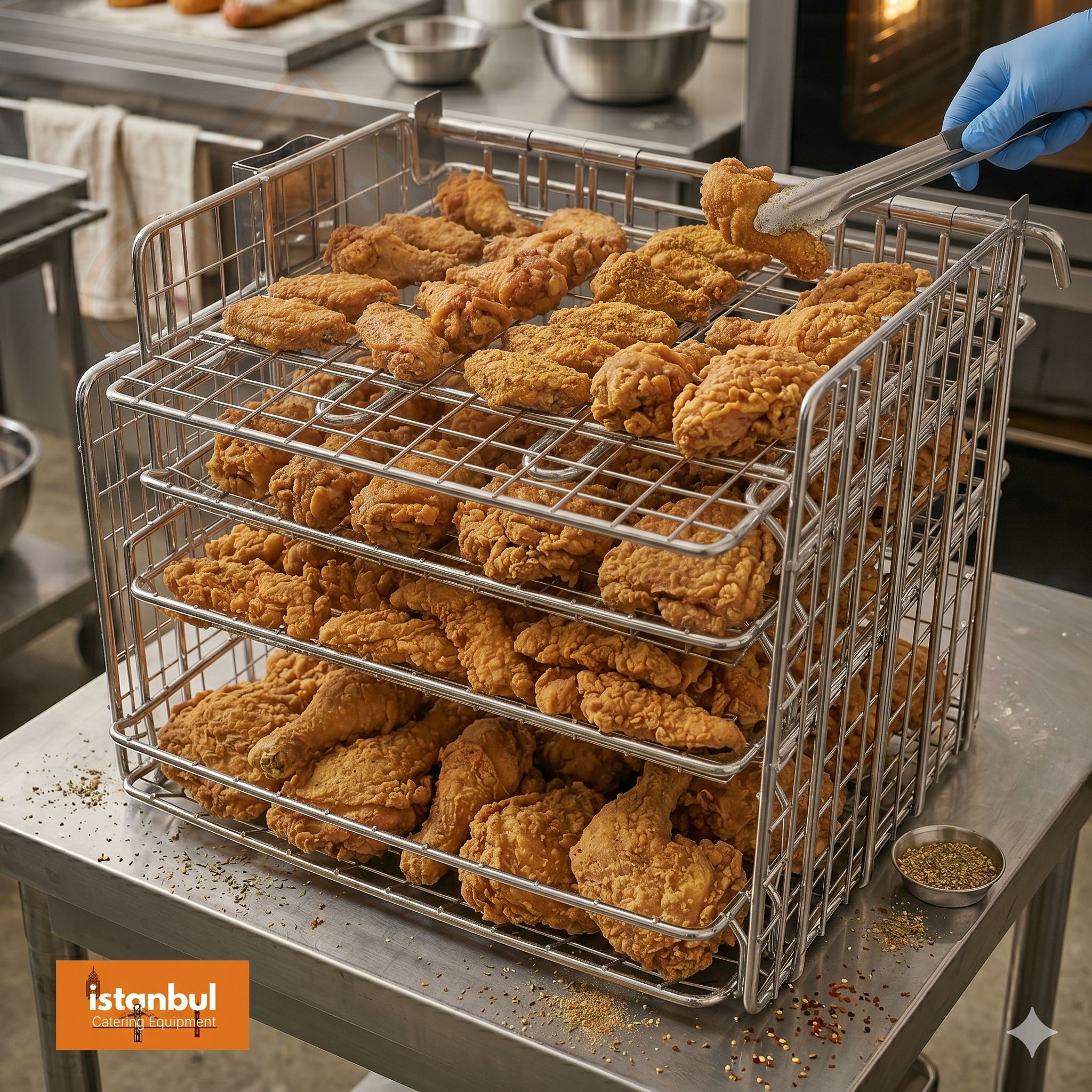 Henny Penny Basket  Gas Pressure Fryer With Hinges Stainless Steel Basket