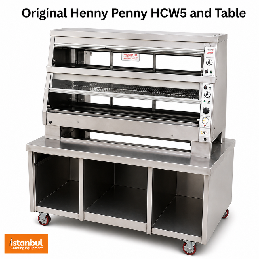 Henny Penny Display HCW5 with Table Chicken Shop Equipment Refurbished Original