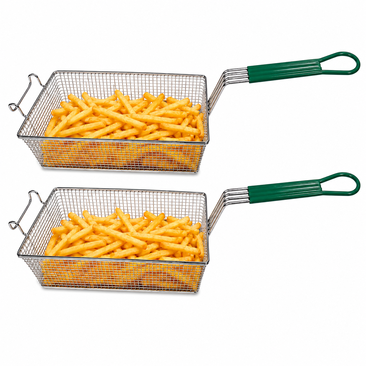 Heavy Duty Rectangular Chip Fish Fat Frying Deep Fryer Basket