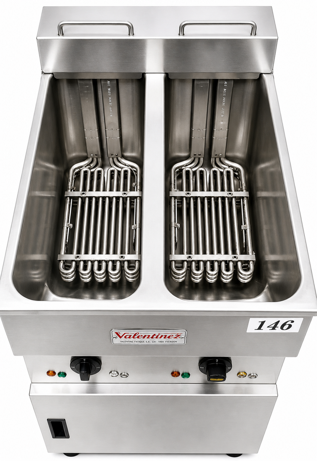 Valentine Electric Fryer V2200T - 2 Tank 2 Basket 3 Phase 23.6kw Serviced Turbo