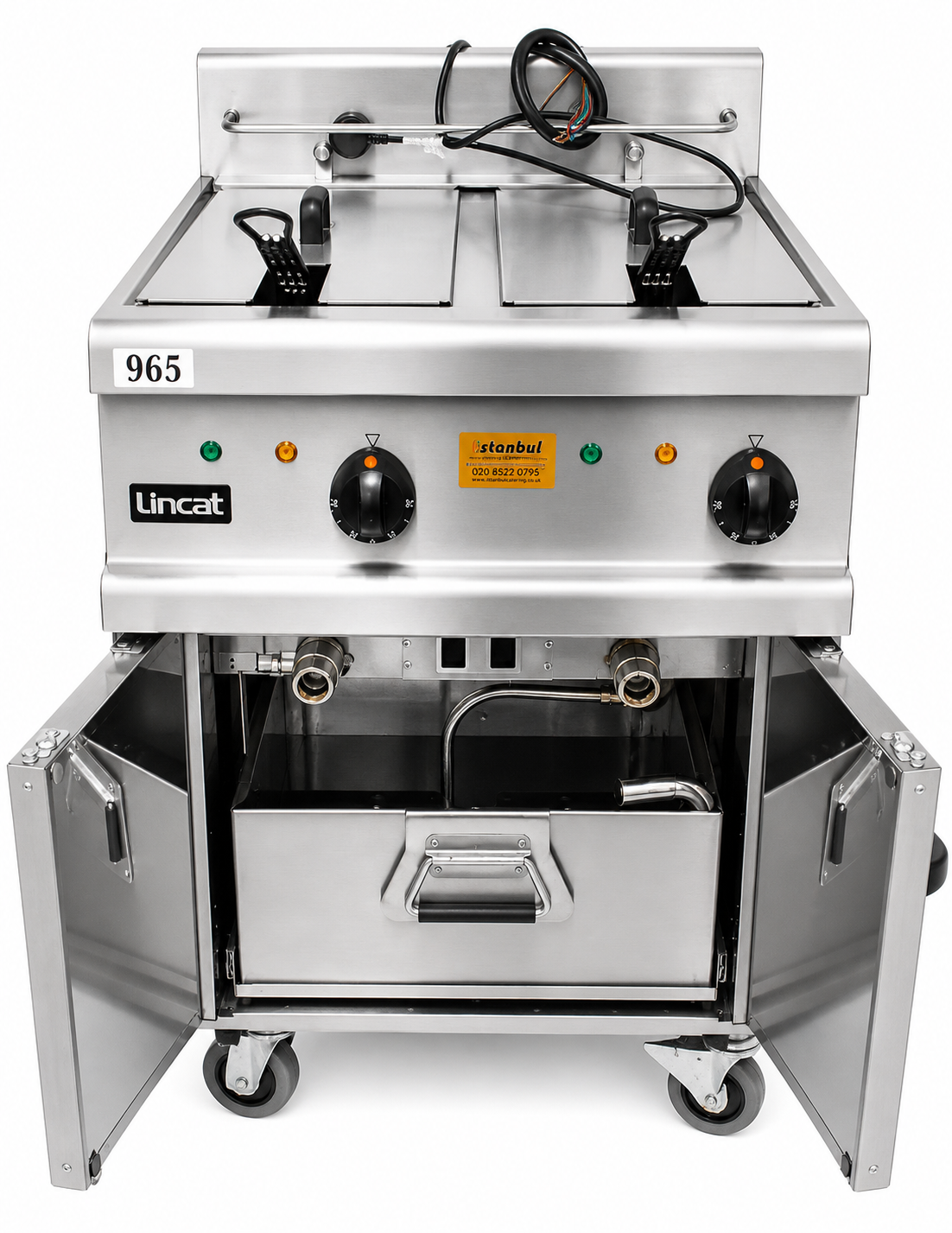 Lincat Opus 700 Double Electric 3 Phase Filtration Fryer OE7113/F/S