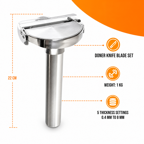 EasyCut Doner Kebab Machine Genuine Metal Head only 80mm original, perfect for achieving consistent slices in your doner kebab machine.