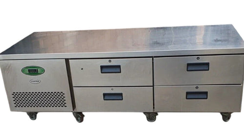 Foster LL2/4H Four Drawer Low Level Counter Fridge Refrigerator with spacious drawers for easy ingredient access.