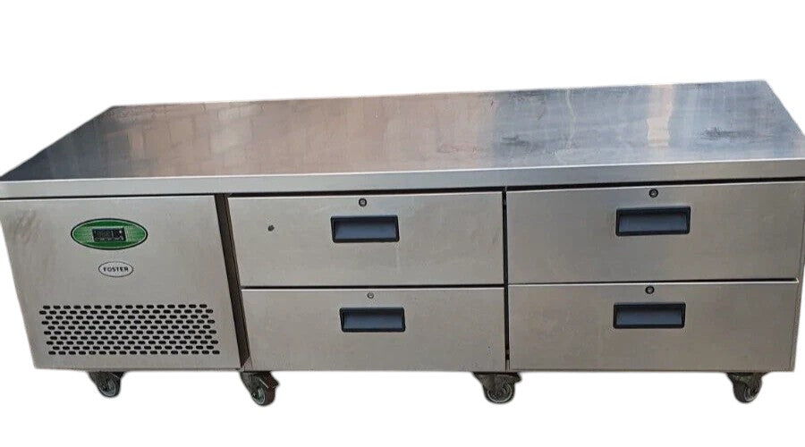 Foster LL2/4H Four Drawer Low Level Counter Fridge Refrigerator - 13amp 4-Drawer
