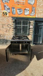 Moffat Blue Seal Waldrof Commercial 4 Burner Gas Cooker With Cupboard