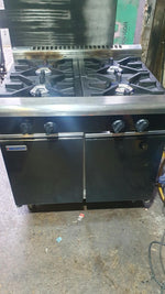 Moffat Blue Seal Waldrof Commercial 4 Burner Gas Cooker With Cupboard