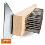 Set of 3 Charcoal Grill Cleaning Brushes with 5 Row Wire Design for Efficient Grill Maintenance