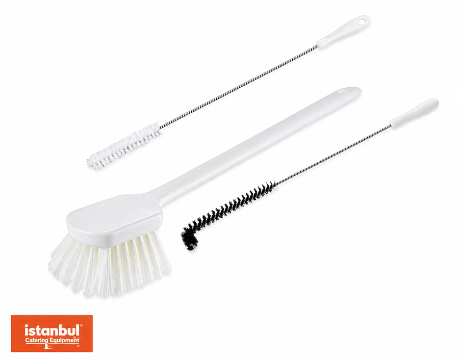 Henny Penny Pressure Fryer Cleaning Brush Set 3 Piece Kit Inc Gong Brush