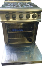Falcon 4 Burner Dominator Plus Oven Range G3161D  Natural Gas with Feet Mint
