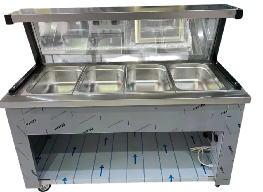 HOT DISPLAY FREE STANDING BAIN MARIE 150 X 70 X 87CM SPECIAL OFFER!