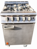 Falcon 4 Burner Dominator Plus Oven Range G3161  Natural Gas with Feet Mint