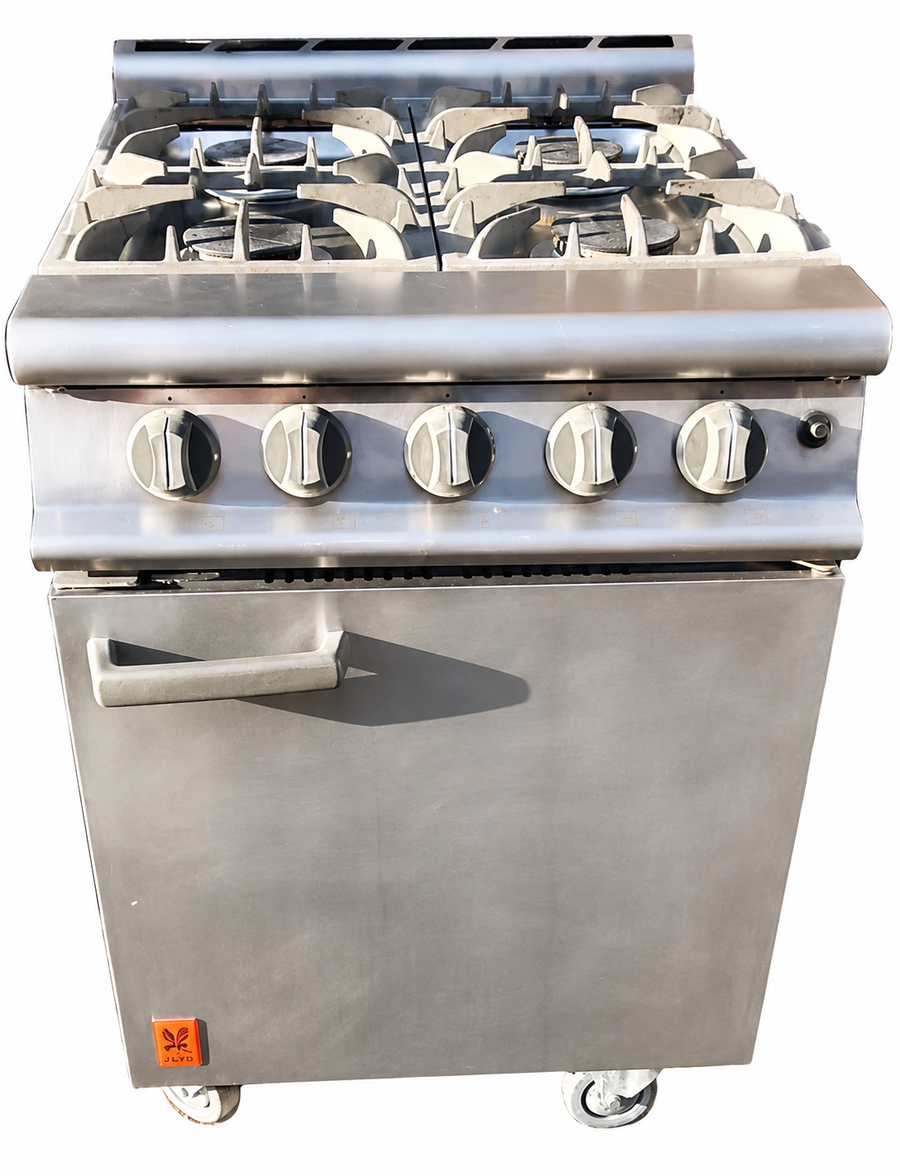 Falcon 4 Burner Dominator Plus Oven Range G3161  Natural Gas with Feet Mint