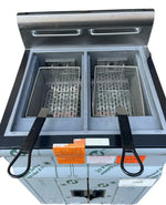 LINCAT -J10/P - Silverlink Propane Gas Free-standing Twin Tank Fryer – 2 Baskets
