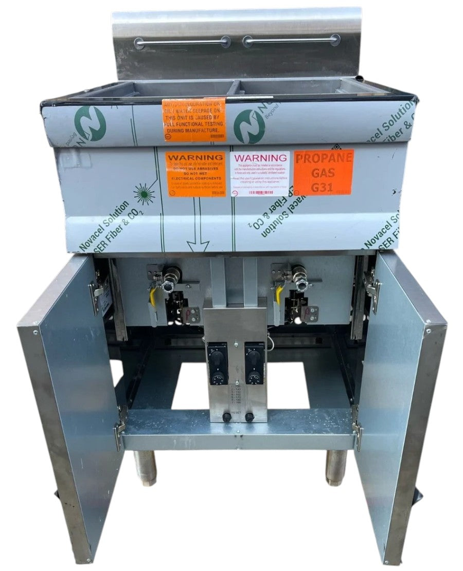 LINCAT -J10/P - Silverlink Propane Gas Free-standing Twin Tank Fryer – 2 Baskets