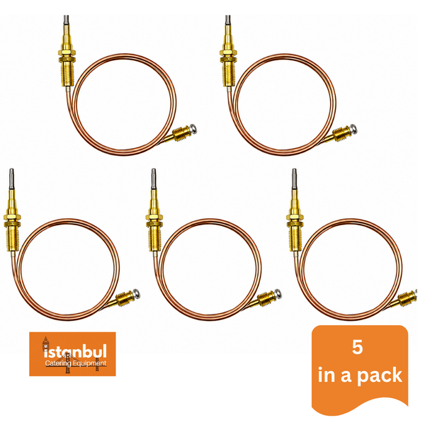 Archway 30cm Charcoal Grill Gas Pilot Burner Thermocouple Set of 5 - Reliable Flame Sensing