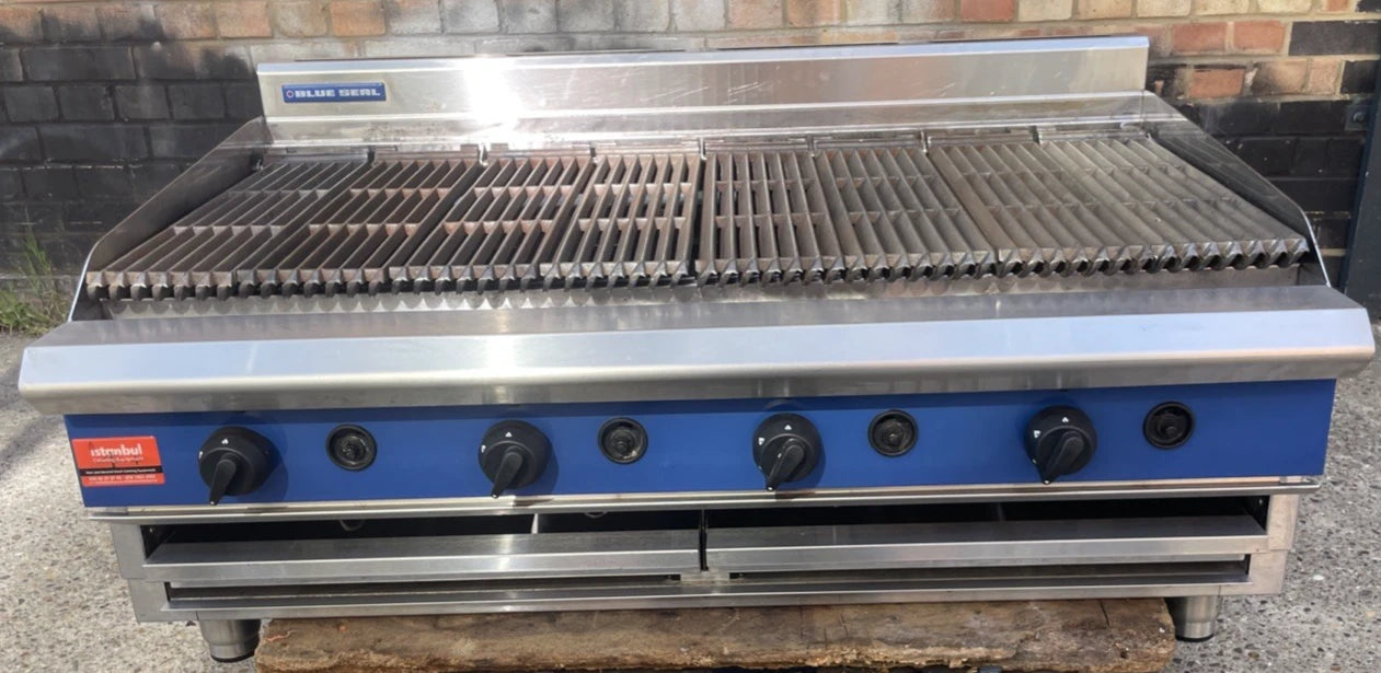 Blue Seal G598 4 Burner Natural Gas Char Grill 120cm Table Top Refurbished Steak