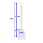 Henny Penny Pressure Fryer Cleaning Gong Brush with White Handle - 490mm Length, 95mm Head Size