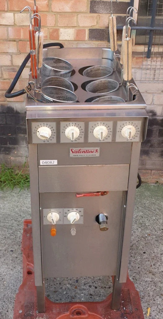 Valentine 3 Phase Electric Pasta Boiler - Free Standing with Basket, Refurbished Swiss Design