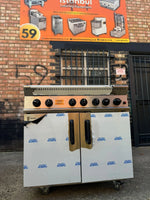 Parry GB6 Natural Gas Six Burner Cooker with Oven