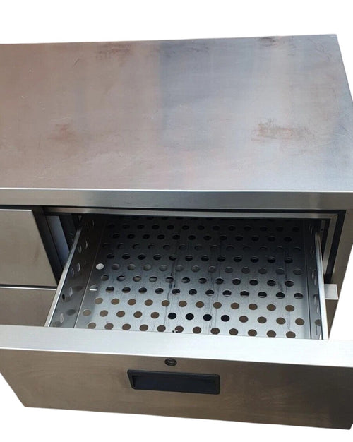 Interior of the Foster LL2/4H Four Drawer Low Level Counter Fridge showcasing its 279-litre storage capacity.