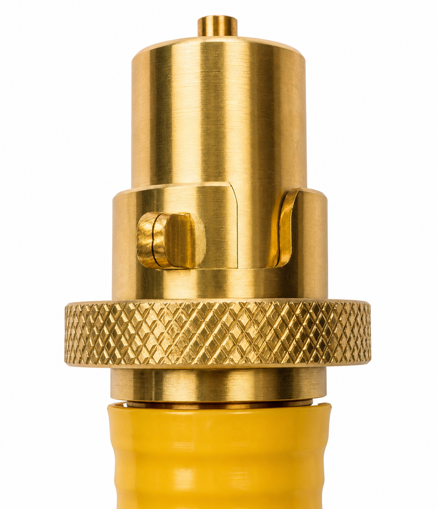 2 X Yellow Gas Pipe Commercial Catering Yellow Gas Pipe 180 cm Push and twist