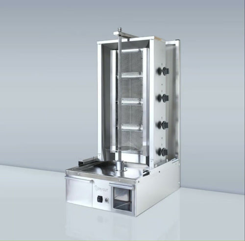 Easycut Kebab Machine Doner Shawarma with 4x burners designed for perfect kebab cooking, showcasing its sleek design and user-friendly interface.
