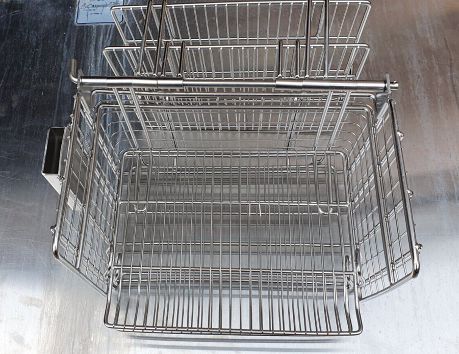 Henny Penny Electric  Basket With Hinged Shelfs and legs