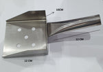 Chip Scoop Heavy Duty Hand Made Stainless Steel 10oz 12cm x 10cm & 12 cm Handle