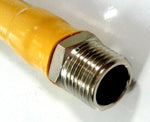 2 X Yellow Gas Pipe Commercial Catering Yellow Gas Pipe 180 cm Push and twist