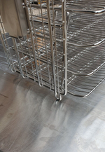 Henny Penny Electric  Basket With Hinged Shelfs and legs