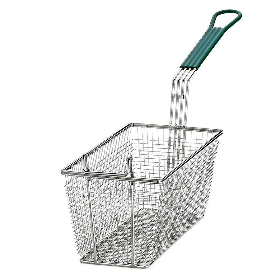Close-up view of Imperial Twin Tank Fryer Basket IFS 2525 dimensions 32X15cm, highlighting its heavy-duty construction for deep frying.