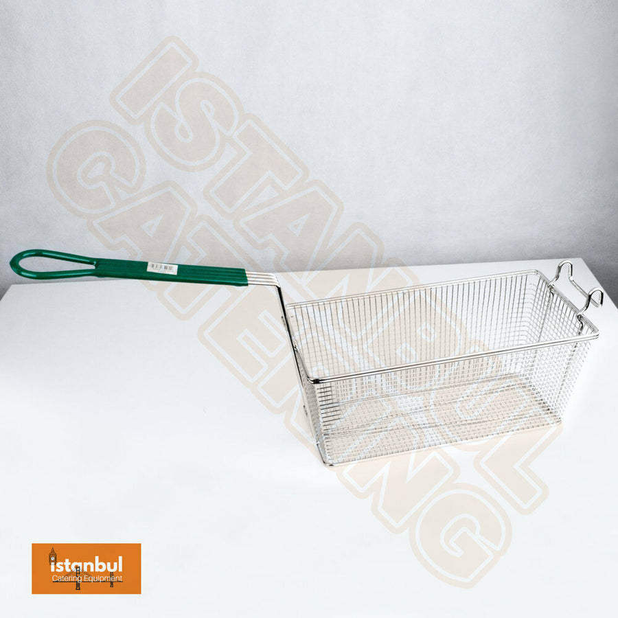 Imperial 32X15cm Twin Tank Fryer Basket IFS 2525 - Heavy Duty Rectangular Frying Tool
